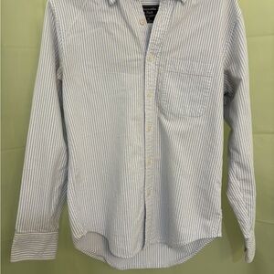 Abercrombie & Fitch Light Blue Striped Shirt